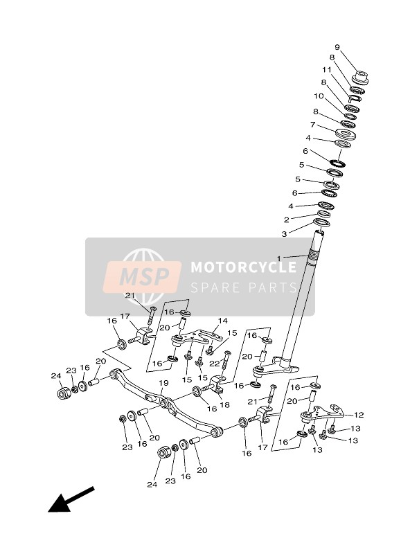 2CMF33700000, Arm Assy 2, Yamaha, 1